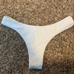 White Thong Bikini Bottom